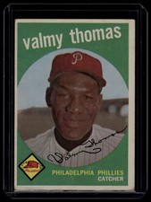 1959 Topps #235b Valmy Thomas : Gray/darker back