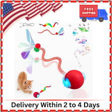New Upgraded Cat Ball Toy - Speedy Tail 2.0 Cat Toy, Interactive Cat Toy Ball, S