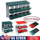 6/8/10 Holes Chicken Nesting Box Hen Egg-Laying Boxes Pull Out Eggs Collection