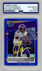 Justin Jefferson 2020 Panini Optic Blue Hyper Auto Rookie RC #163 PSA/DNA (NL)