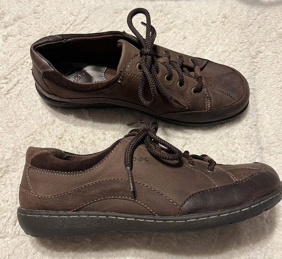 BOC Born Concept C96323 Brown Leather Oxford Shoe Womens 