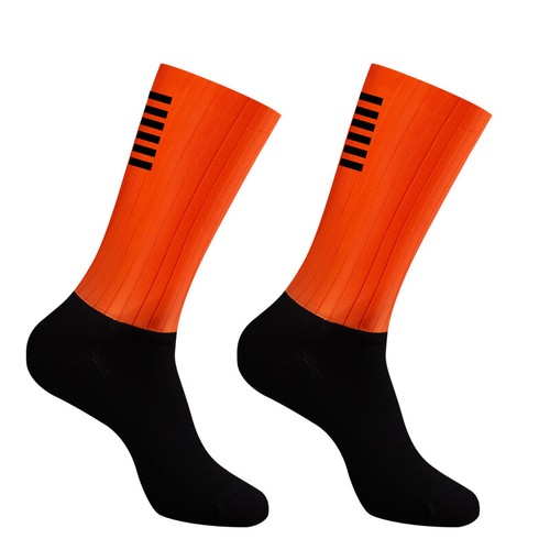 2 Pairs Men Cycling Socks Anti Slip Silicone Bicycle Running Bike Socks Unisex - Picture 22 of 28