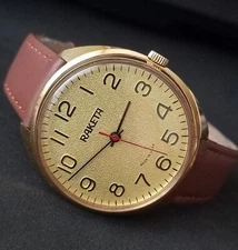 Raketa gold plated Vintage Soviet USSR mechanical wrist watch 2609.HA