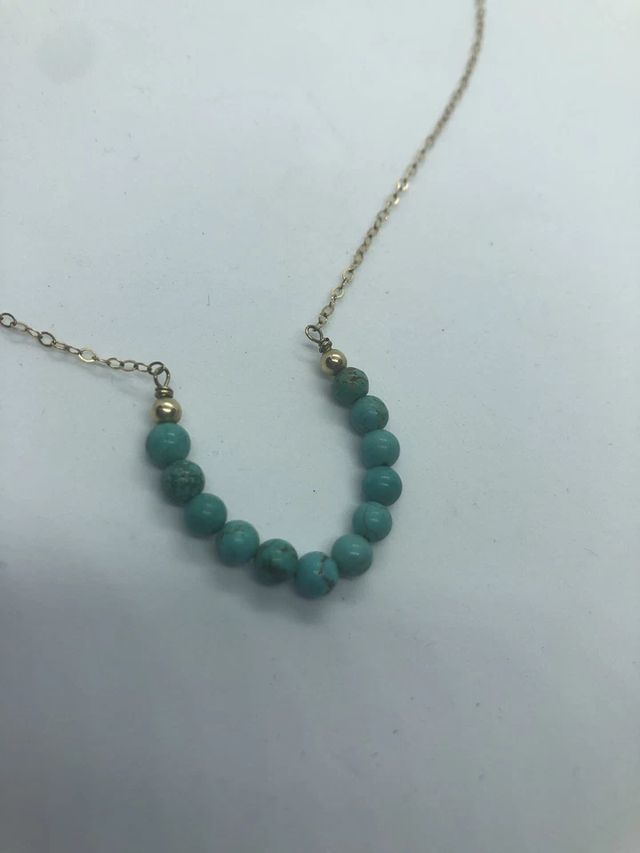 Ожерелье из бисера бирюзовой формы U 14720 - Изображение 2 из 3