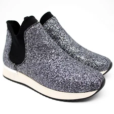 Kenneth Cole Reaction Cameron Chelsea Glitter Jogger Sneaker Shoes SIZE 7