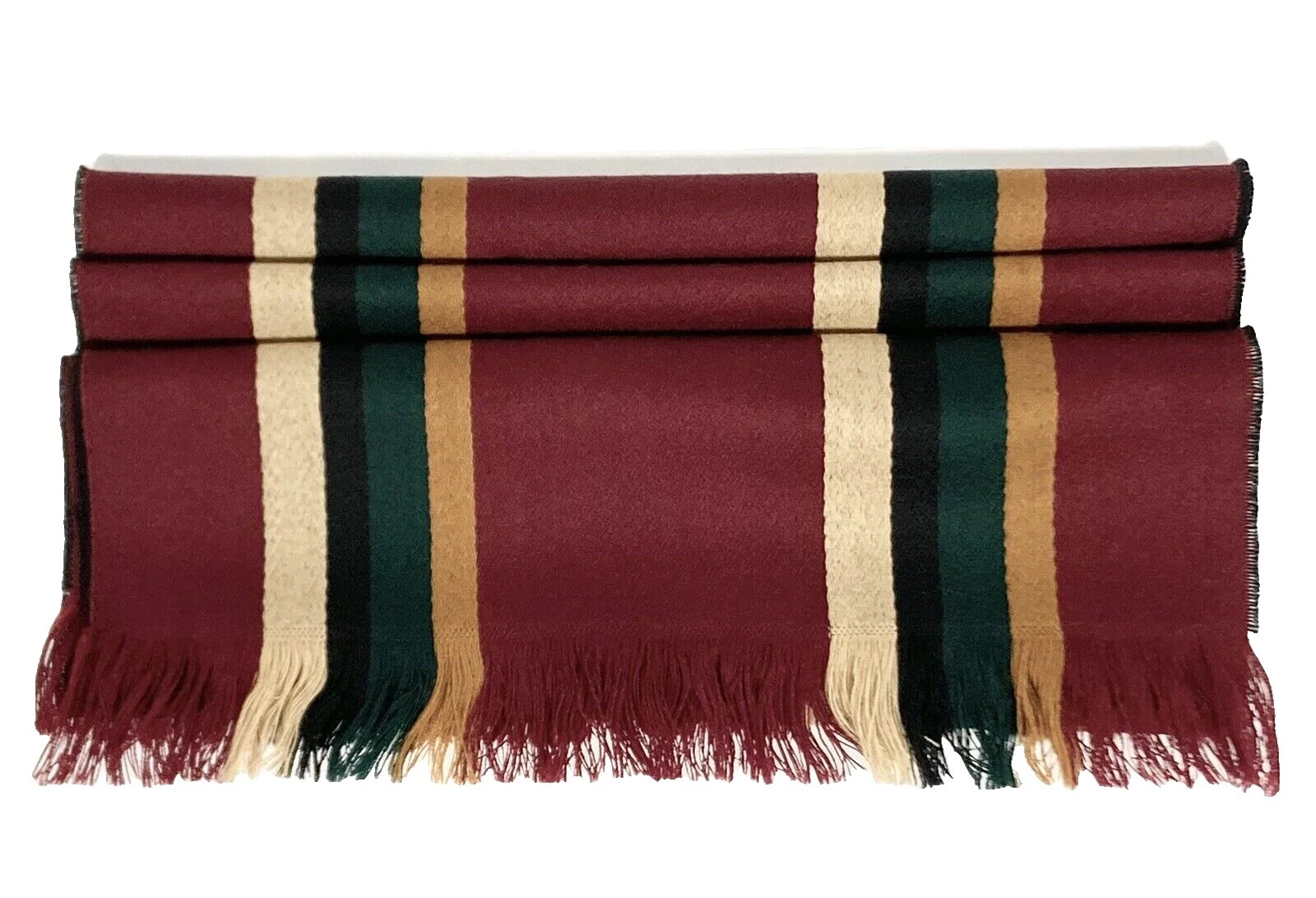 Multicolor Striped 100% Wool Scarves for Men