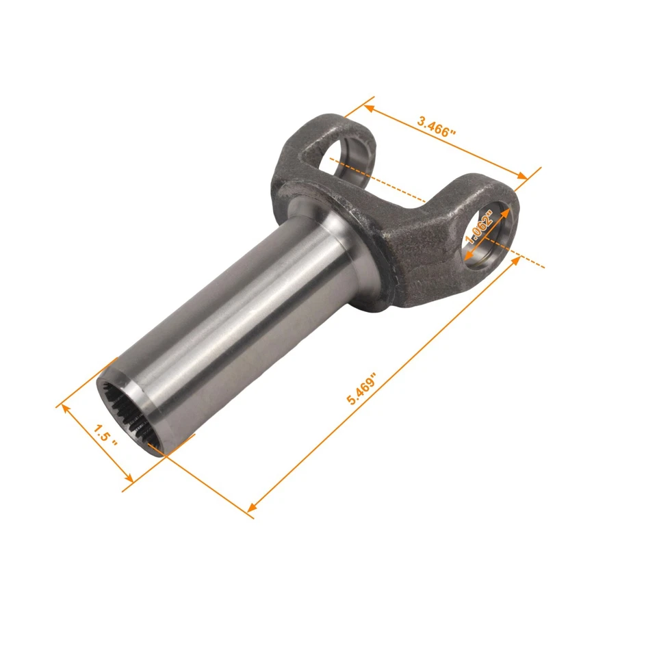 Transmission Slip Yoke 1310 Series with U Joint Kit for GM Turbo 350 TH350 700R4 - Image 2 of 4