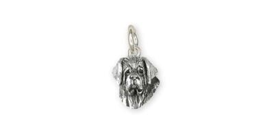 Saint Bernard Jewelry Sterling Silver Handmade Saint Bernard Charm STB2H-C