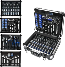 Mechanic Tool Set, 240-Pieces Universal Household Auto Repair Tool Kit w/ Heavy