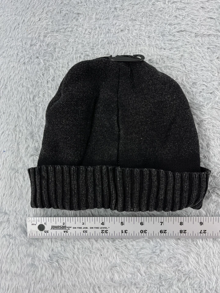 Levi's Beanie Toque Adulto Talla Única Gris Oscuro Tejido Algodón Mezcla de Poli Forrado Esquí Foto 4 de 4