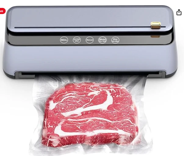 Vacuum Sealer Machine with Automatic Bag Detection, 6-in-1 Food Preservation ...