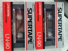 Realistic Supertape LN-90 & ln-60 Low Noise 90min Cassette Tape 44-603  LOT OF 2