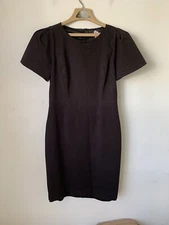 J Crew Women Dress 6 Black Career Office Corporate Workwear Minimal Sheath