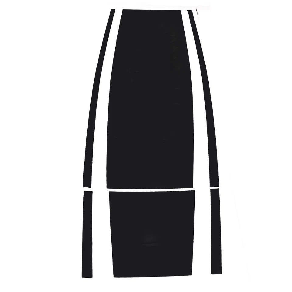 Black Hood Racing Stripe Sticker Trim Exterior For Jaguar F-TYPE 2013-2022 — 第 4/4 张图片