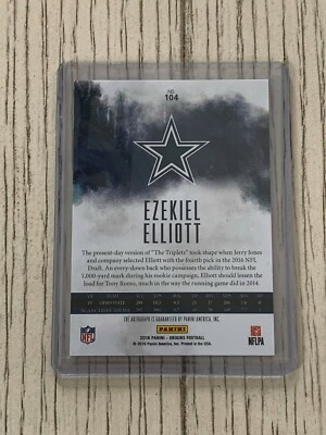 EZEKIEL ELLIOTT　エゼキエル エリオット　直筆サインカード　NFL EZEKIEL ELLIOTT エゼキエル エリオット 直筆サインカード NFL EZEKIEL