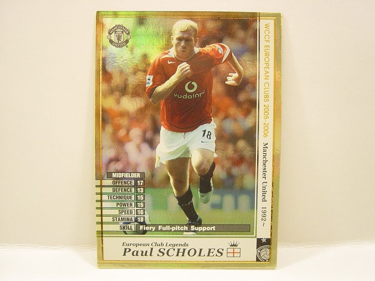 Panini WCCF 2005-06 LE Paul Scholes 1974 England No.18 Panini WCCF 2005-06 LE Paul Scholes 1974 England No.18