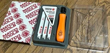 🇺🇸 Matco Tools USA Jab Hand Mini Saw Kit Blades Holder Set Lot Orange Case