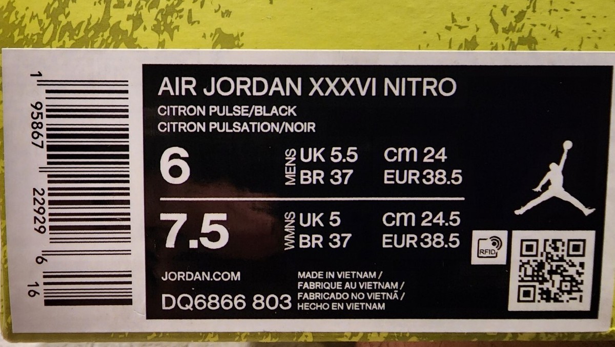 NIKE AIR JORDAN 36 XXXVI 