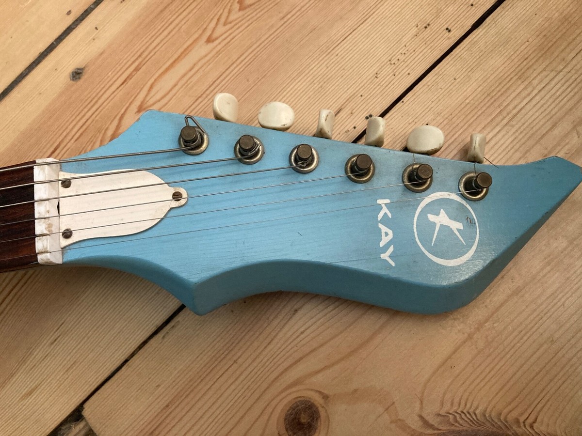 洋楽 Kay-K of D.E.A. Vintage 1960s Kay K311 Teal Blue Electric Guitar Kay USA K310 | eBay