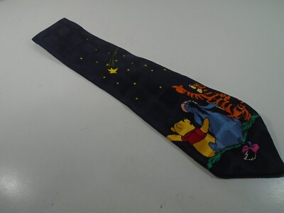 DISNEY'S POOH, EEYORE, TIGGER WATCHING FALLING STAR--NECK TIE (LOOK)