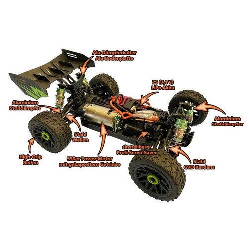 DF-Models 3124 B-06-Evolution Buggy 1:14 RTR 2,4GHz Akku + Lader => max. 60 km/h - Bild 3 von 4