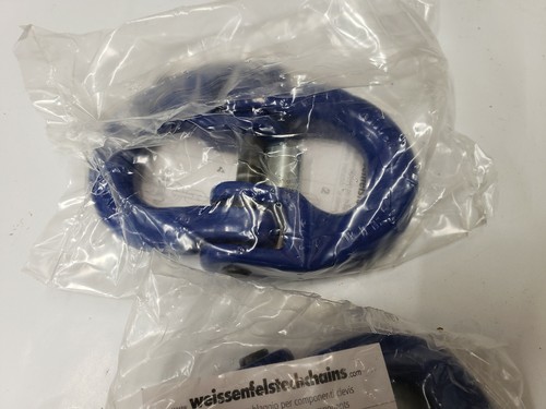 2-PC Peerless 8453300 Grade-100 1/2" V10 Mech Coupling Link 15K WLL. MADE ITALY - Picture 4 of 4