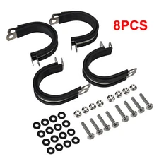 (8) 1.75" 1-3/4" Tube Roll Cage Clamp Quick Connect UTV ATV Windshield Roof