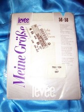 LEVEE Meine Größe glänzende halterlose Strümpfe Gr. 56-58 weiß Stay Ups OVP