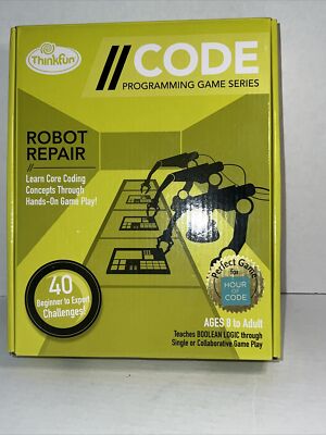 ThinkFun CODE Programming Game Series: Robot Repair -Open Box