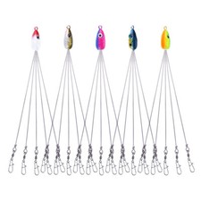 5PCS/Set Alabama Rigs 5 Arms Umbrella Rig Fishing Lure 18cm Fish Bait Kit Tackle