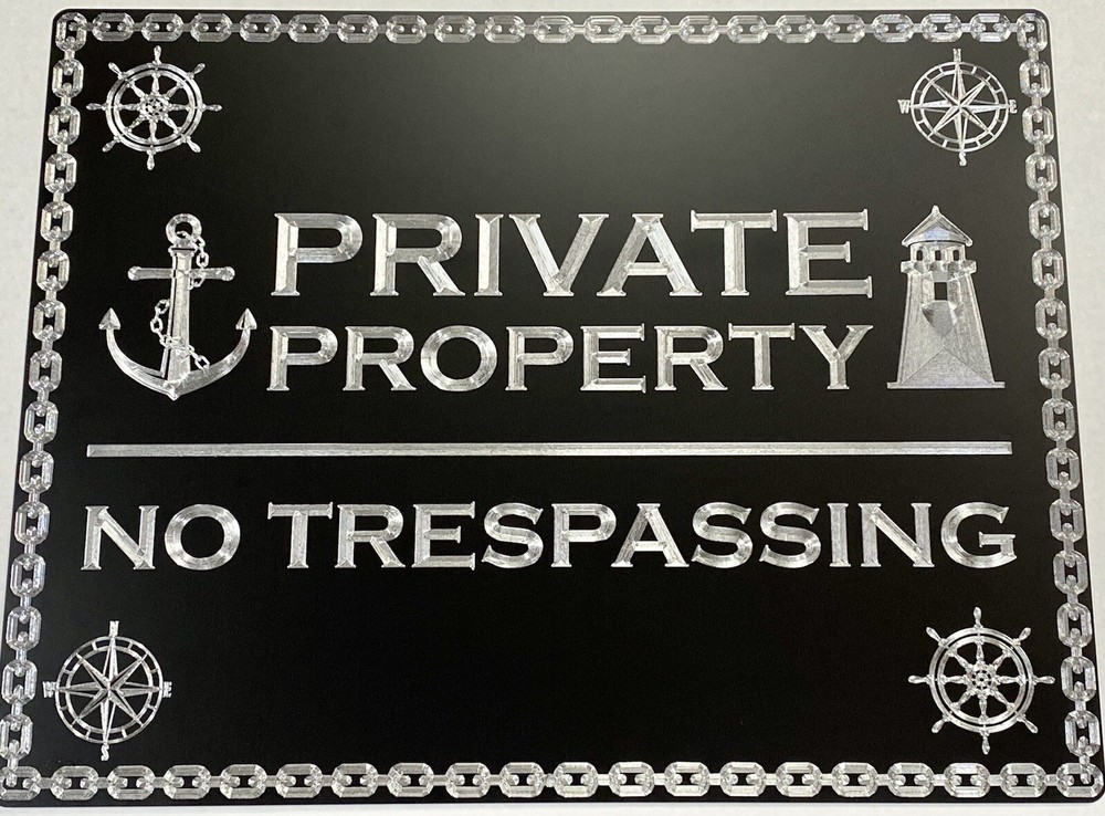 Engraved Personalized Custom Company Business Logo Black Metal Sign Plaque 18x14