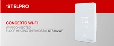 Stelpro Heated Floor Thermostat Smart Programmable STF362WF, WIFI and sensor