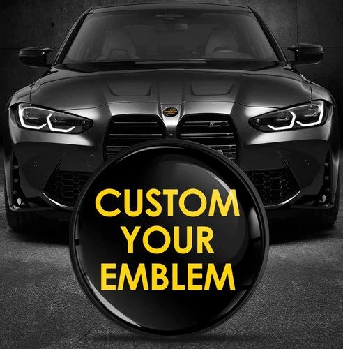 Personalised Emblem Compatible with BMW Front Bonnet Tailgate 82mm 74mm