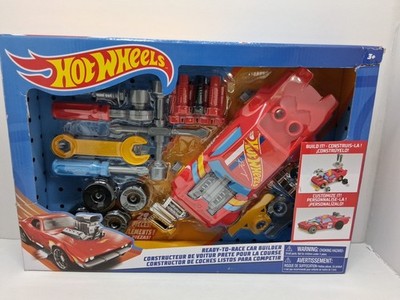 Hot Wheels Ready To Race Car Builder Set 29 Pieces Customizable Race Car Toys