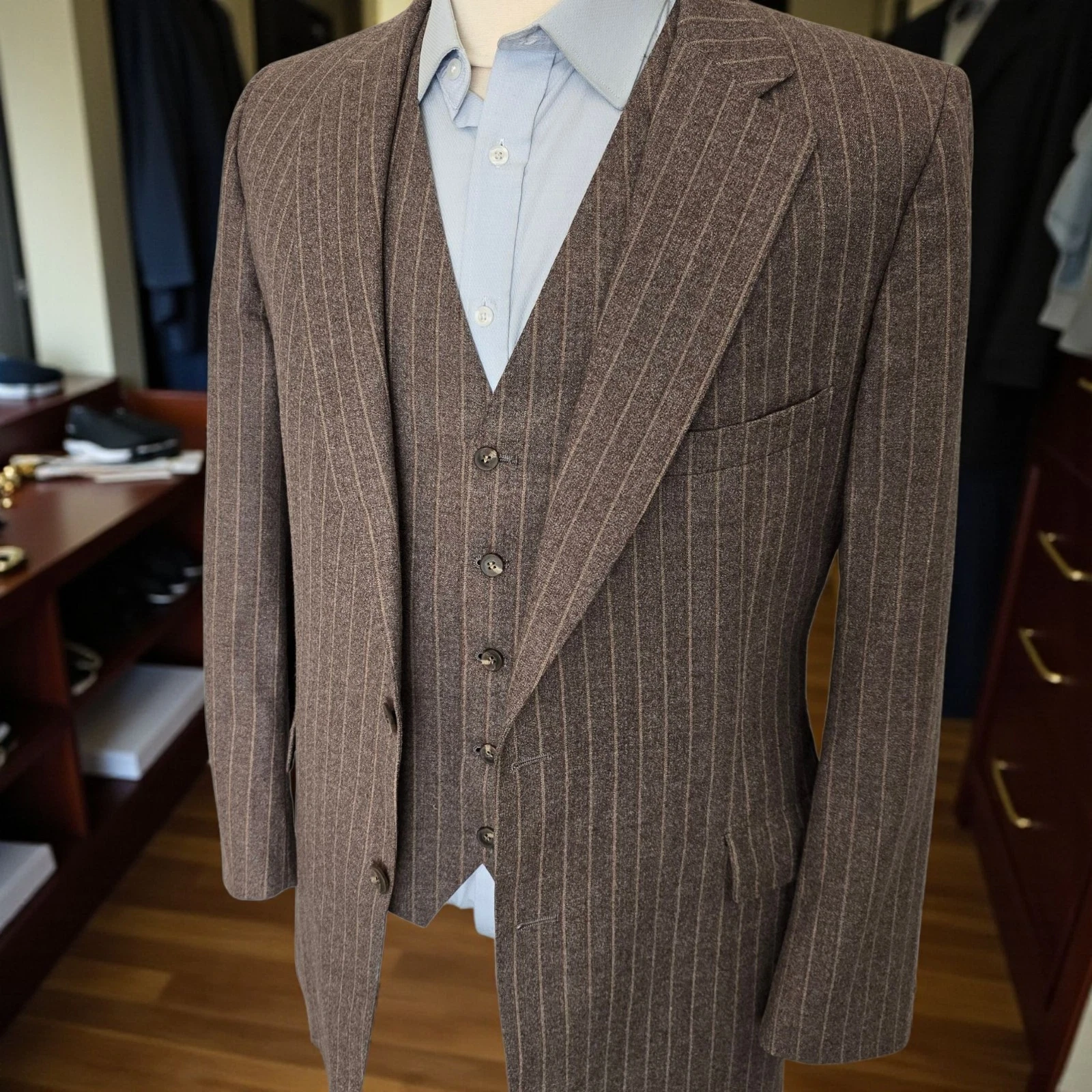 Vintage Lanvin Paris Blazer 46r Slim Fit And Vest Brown Fleece 1960s
Opens in a new window or tab