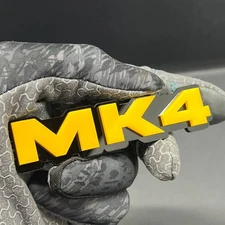 1PC MK4 Emblem – Fender Tailgate Badge Logo Decal For VW Golf Jetta Bora MK4