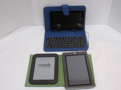 3 older tablets and readers (Nook, Kyros, Proscan)