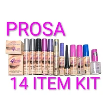 Prosa Jumbo Kit, Mascara, Eyeliner, Eye Cream And More, 14 Items 