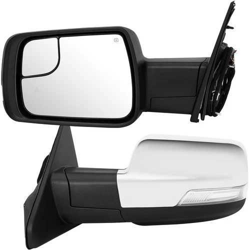 Temperature Sensor Power W/Signal View Mirrors Pair Set For Dodge Ram 2019-2022