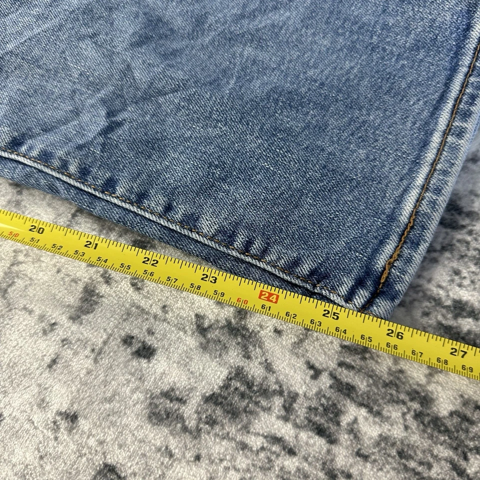 Levi's 501 Men's Blue Denim Straight Leg Jeans Button Fly W38 L32, photo 4 of 5