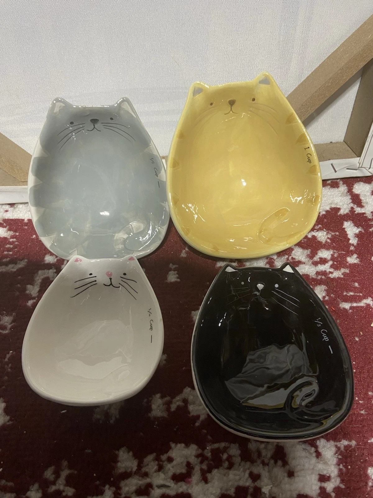 World Market Cat Kitchen Measuring Cups. Nesting, Set Of 4. Ceramic
Opens in a new window or tab