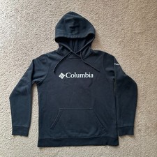 Columbia Sweatshirt Womens Medium Pullover Long Sleeve Black Drawstring