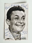 Old postcard autograph signed actor Rogers radio circus decoration circus Gruss vintage