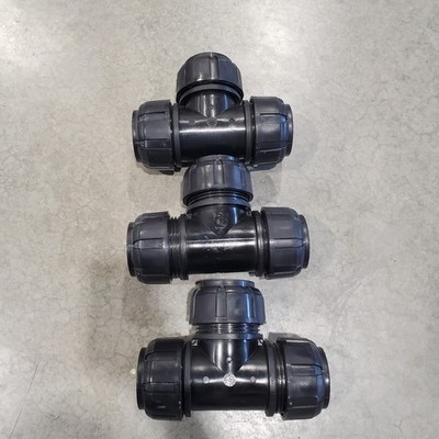 Aircom QLTEPA063 Polymer Tee PA Quick Line HR-Polymer Composite 63mm Lot of 3