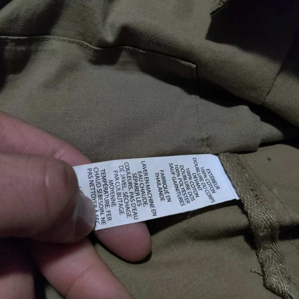 Abrigo Deportivo LL Bean Hombres 50 T Bronceado Blazer Safari Chaqueta de Campo Militar Parche en el Codo Foto 3 de 4