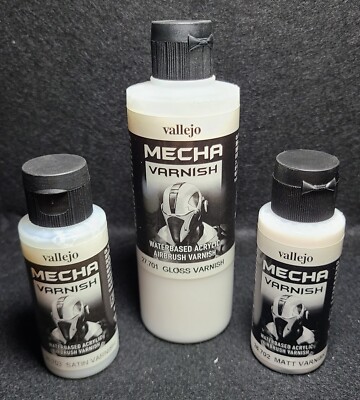 MECHA Varnish - Gloss 27.701 200ml Matt 26.702 & Satin 26.703 60ml Hobby Model