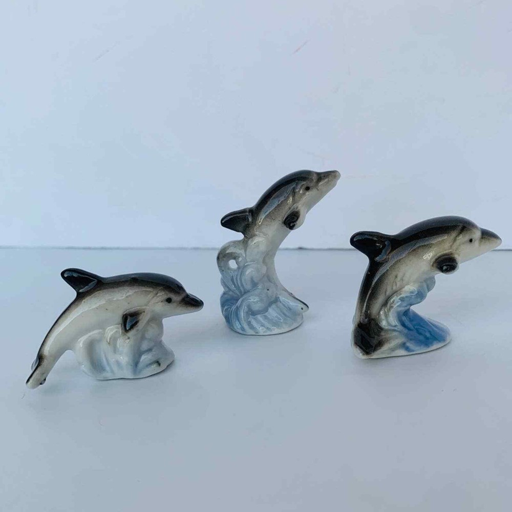 Vintage Miniature Dolphins