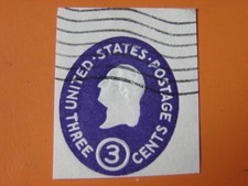 UNITED STATES POSTAGE 3 CENTS OBLITERE.