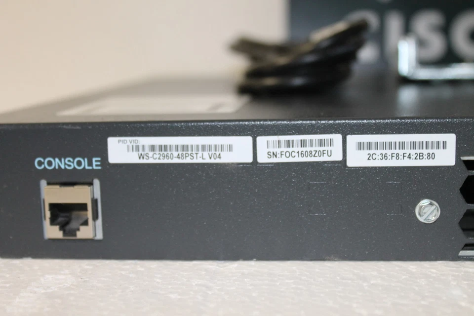 Cisco Catalyst 2960 WS-C2960-48PST-L 48-Ports Rack-Mountable Switch - Image 4 of 4