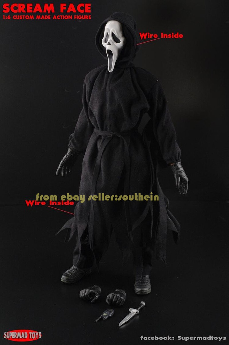 Supermad Toys 1/6 Scream Mask Doll With Head Sculpture Solid